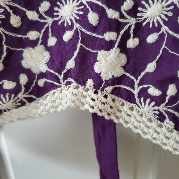 Simply Envogue Embroidered Cotton Apron - Picture 7 of 9